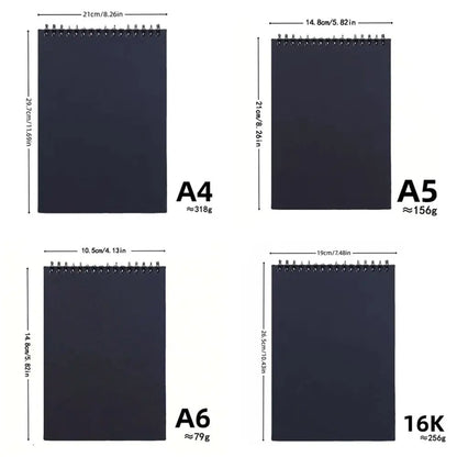 30 Blatt 8K 16K Spulen-Skizzenbuch, spiralgebunden, umweltfreundlich, dickes Zeichenpapier, säurefrei, A4, A5, A6, Künstler-Skizzenblock, Ölgemälde So ist Leben