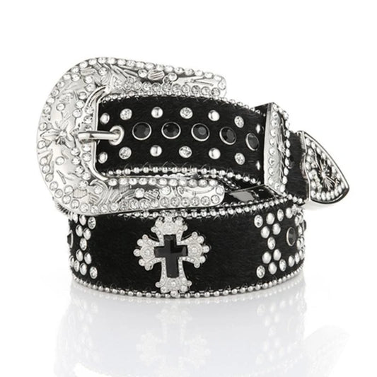 Glänzender Gürtel mit Strass-Schnalle, Damen-Mann-Teenager-Lokomotive-Gürtel für Jeansrock So ist Leben