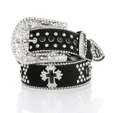 Glänzender Gürtel mit Strass-Schnalle, Damen-Mann-Teenager-Lokomotive-Gürtel für Jeansrock So ist Leben