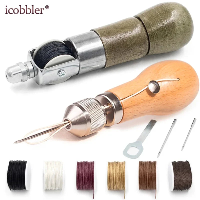 Leder Hand Nähmaschine Speedy Stitcher Leder DIY Manuelle Nähen Leinwand Reparatur Werkzeuge Leder Handwerk Kantennähte So ist Leben
