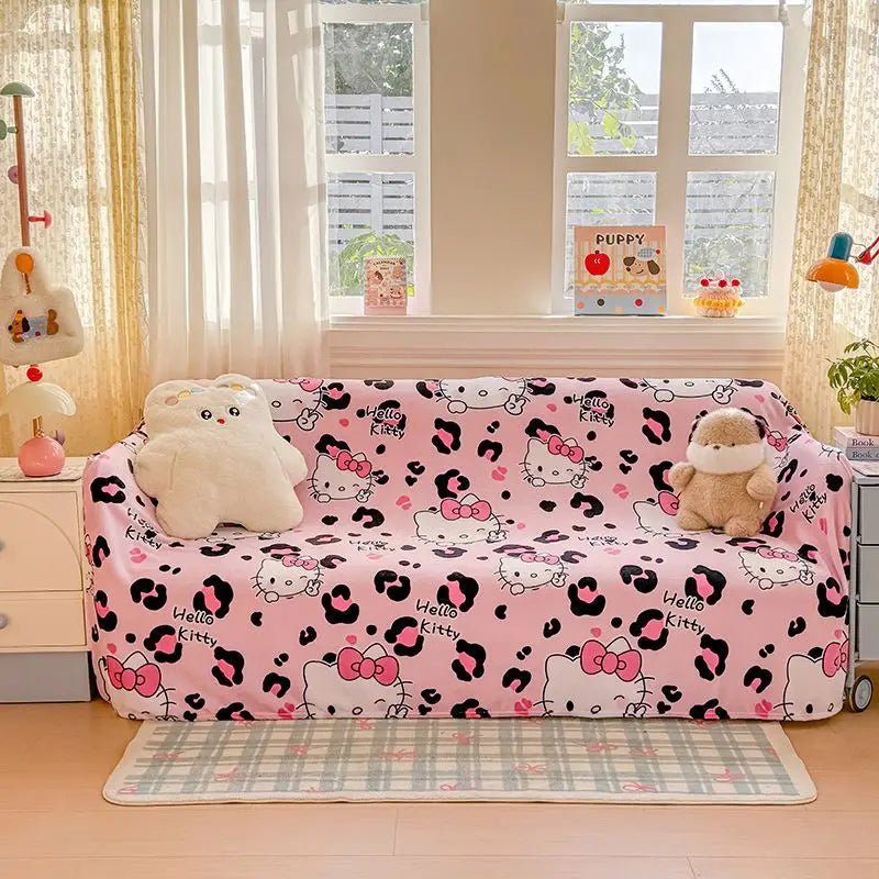 1 Stück Sanrio Four Seasons Flanelldecke – warme und bequeme doppelseitige Flanelldecke – perfekt für den Bürogebrauch – Su So ist Leben