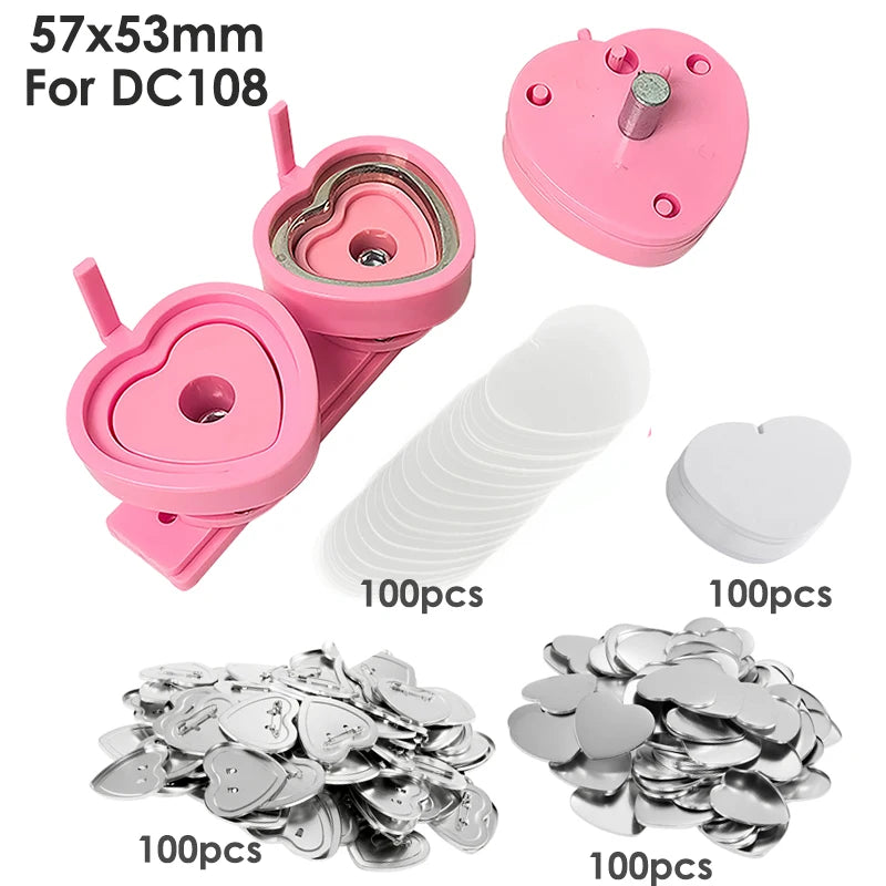 Button Badge Maker Formen DIY Pin Button Maker Pressmaschine Teile Abzeichen Punch Press Formen für Button Maker der Serie DC108 So ist Leben