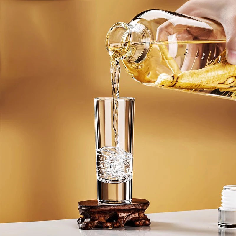 FOME Sport-Wasserflasche aus Glas mit Zeitskala, Weinaufbewahrungsflasche, Outdoor-Wasserflasche für Kaffee, Tee, Milch, Saft, 500/750/1000 ml So ist Leben