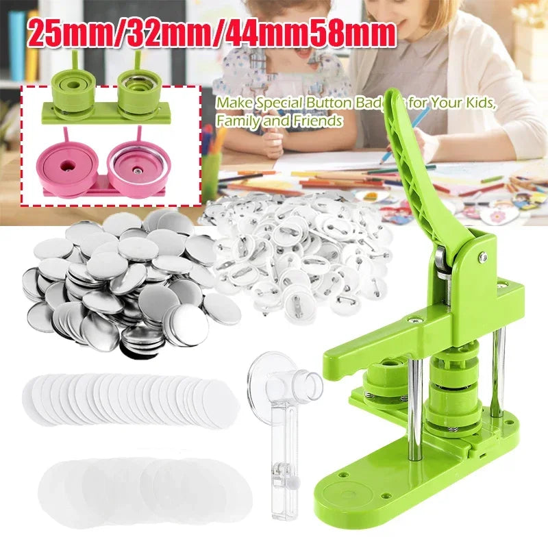 Button Badge Maker Formen DIY Pin Button Maker Pressmaschine Teile Abzeichen Punch Press Formen für Button Maker der Serie DC108 So ist Leben