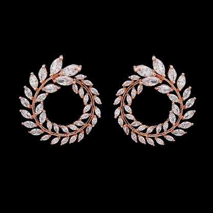 Zwei Größe Neue Design Luxus AAA Zirkon Olivenzweig Ohrringe und Anhänger Schmuck Sets Für Mode Frauen Hochzeit Schmuck Set AS128 So ist Leben