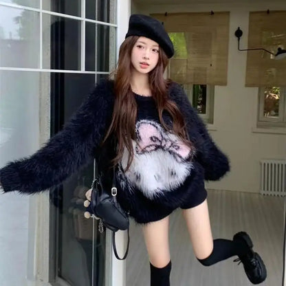 Hello‑Kitty Strickpullover im modernen Anime‑Design