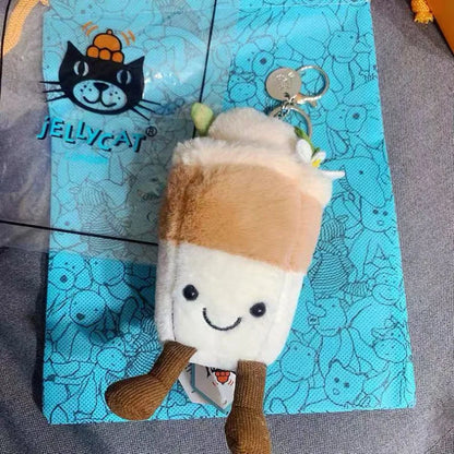 JELLYCAT Cartoon Plüschtier Schlüsselanhänger Geschenk Spaß Plüschpuppe Schlüsselanhänger Barcelona Bär Niedliche Plüschtasche Anhänger Hobbys Stofftiere So ist Leben