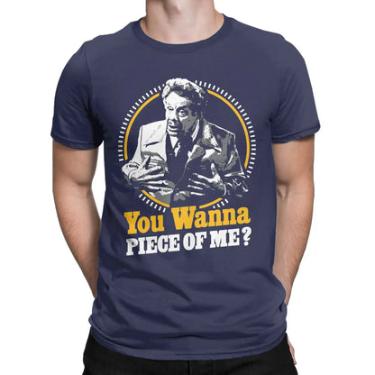 Willst du dich mit mir anlegen?“ Baumwoll-T-Shirt mit kurzen Ärmeln - So ist Leben