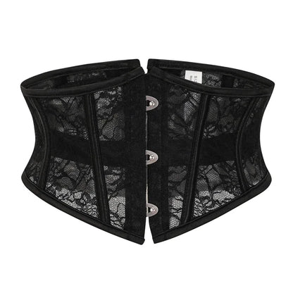 Sexy Bustiers und Korsett für Damen, Gürtel, Schnürung, Kunststoffknochen, Satin, Unterbrust, Taillentrainingskorsett, Unterbrustkorsett So ist Leben