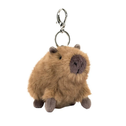 【AUF LAGER】 JELLYCAT UK Lustiger süßer Capybara-Taschenanhänger mit Tasche, Jellycat-Capybara-Plüsch-Schlüsselanhänger, Geburtstag, Weihnachten, Geschenk So ist Leben