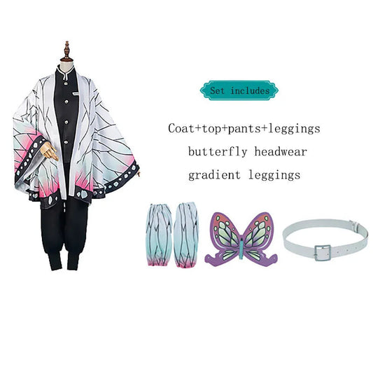 Dämonentöter Kamado Tanjirou Zenitsu Giyuu Cosplay Kostüm Anime Set für Kinder Mann Halloween Dress UpHalloween Frauen Kinder So ist Leben