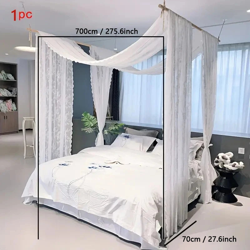 Ein französischer, romantischer, weißer, eleganter Spitzenvorhang wird für die Heimdekoration in Hochzeitsfeiern, Wohnzimmer und Schlafzimmer verwendet So ist Leben