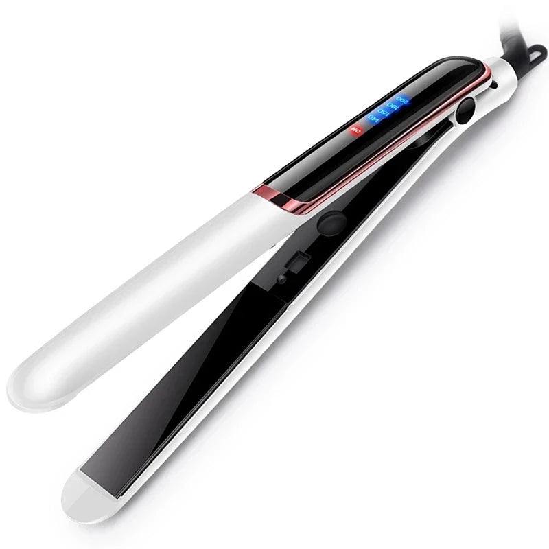 Professioneller Haarglätter aus Keramik, ionisches, schnelles Aufheizen, flaches Haar, Negativ-Ionen-Eisen, LCD-Display, Haarglätter So ist Leben