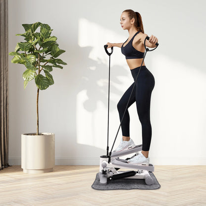 Fitness-Mini-Stepper, 150 kg, hydraulischer Fitness-Stepper mit LED-Bildschirm, Übungs-Stepgerät für Heimübungen So ist Leben