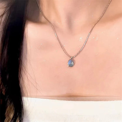 Kpop Mode einfache Stern Herz Wasser tropfen Anhänger Halsreif Schlüsselbein Kette Halskette Hals Schmuck Frauen Männer ästhetisch 2k Accessoires So ist Leben