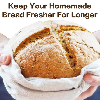 Leinen Brotbeutel Set für frische Aufbewahrung