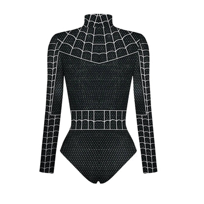 Spiderman Captain Superhelden-Badeanzug für Damen, 3D-Druck, Bade-Body, Cosplay, Overall, Halloween, Karneval, Outfits So ist Leben