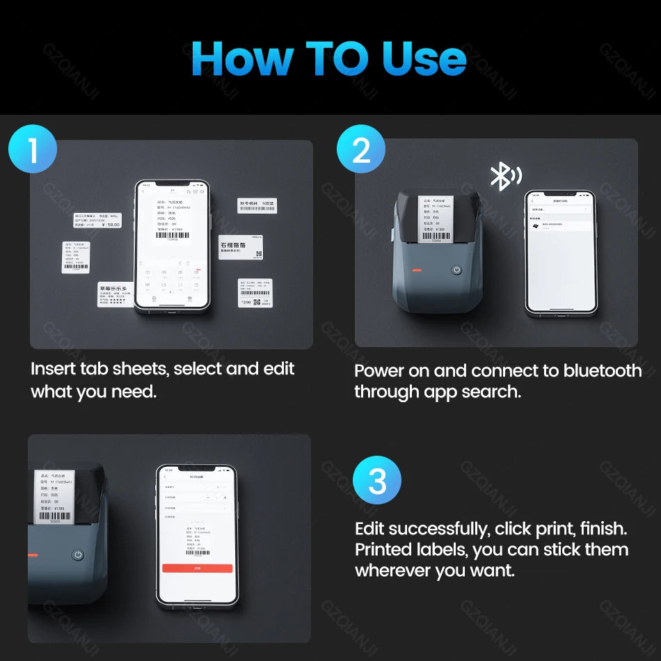 Original Niimbot B1 Etiketten drucker Farbe runde Aufkleber Handheld tragbare Bluetooth selbst klebende Etikettierung Business-Maschine klein So ist Leben