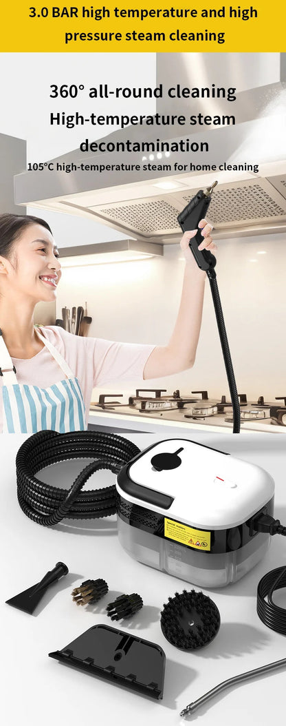 Dampfreinigungsmaschine Hochtemperatur-Sterilisation Desinfektion Auto Handheld Dampfreiniger für Bodenküche 110/220 V So ist Leben