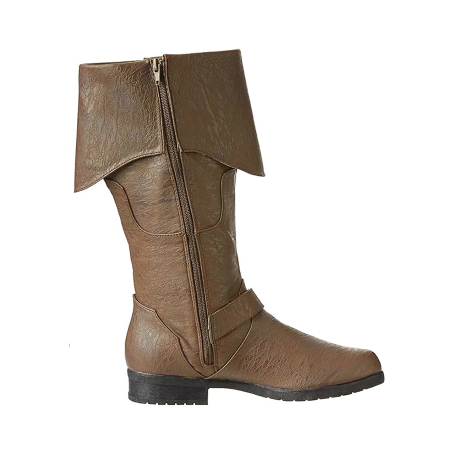 Retro Mittelalterliche Stiefel Nordic Viking Pirate Männer Frauen Stiefel Viking Pirate Steampunk Reiten Lange Cosplay Stiefel für Halloween Party So ist Leben
