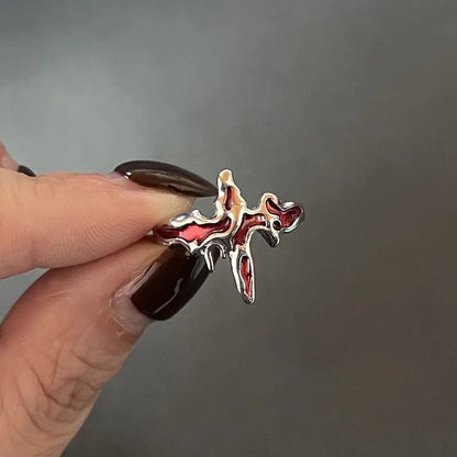 Y2K Kristall Ringe Kpop Herz Einstellbare Ring Unregelmäßige Geometrie Punk Vintage Ringe Set für Frauen Mädchen Neue Mode Schmuck So ist Leben