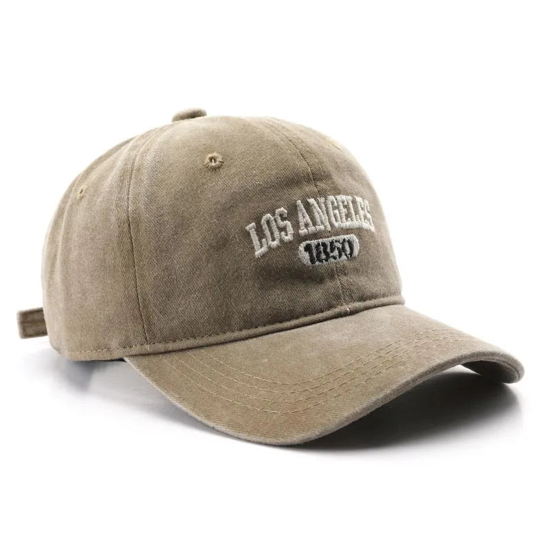 Mode Lässige Baseball Kappe für Frauen Männer Baumwolle Soft Top Hüte Unisex Los Angeles Stickerei Snapback Hut Wandern Sonnenschutz Kappen So ist Leben