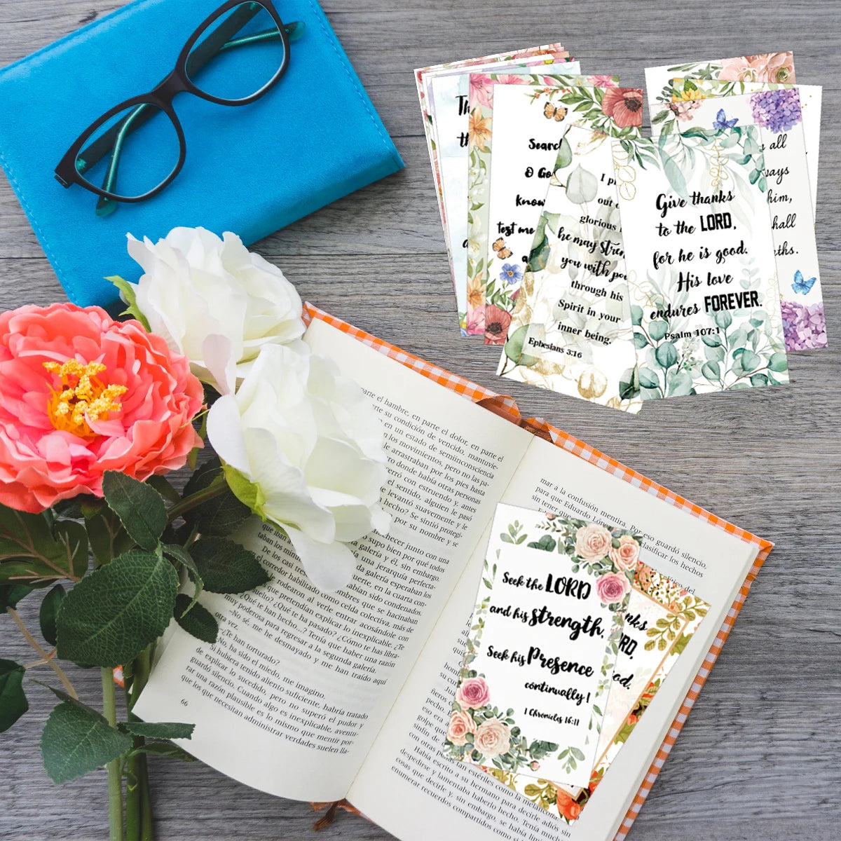 60 Stück Bibel-Schriftkarten, inspirierende Zitatkarten, christliche Geschenke, Ermutigungskarte für Studenten, Freunde, Bibelverskarten So ist Leben