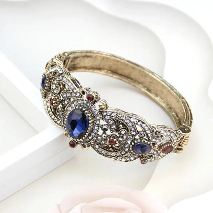 Sunspicems Indische Frauen Blume Schmuck Sets Harz Armreif Armband Ohrring Sets Türkische Haken Baumeln Ohrringe Braut Armband Geschenk - So ist Leben