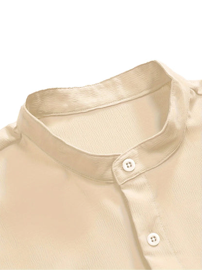 Jugend Casual Strand Kurzarm Shirts Einfarbig Lose Beiläufige Atmungsaktive Hemd Leichte Streetwear Männliche Taste Tops So ist Leben