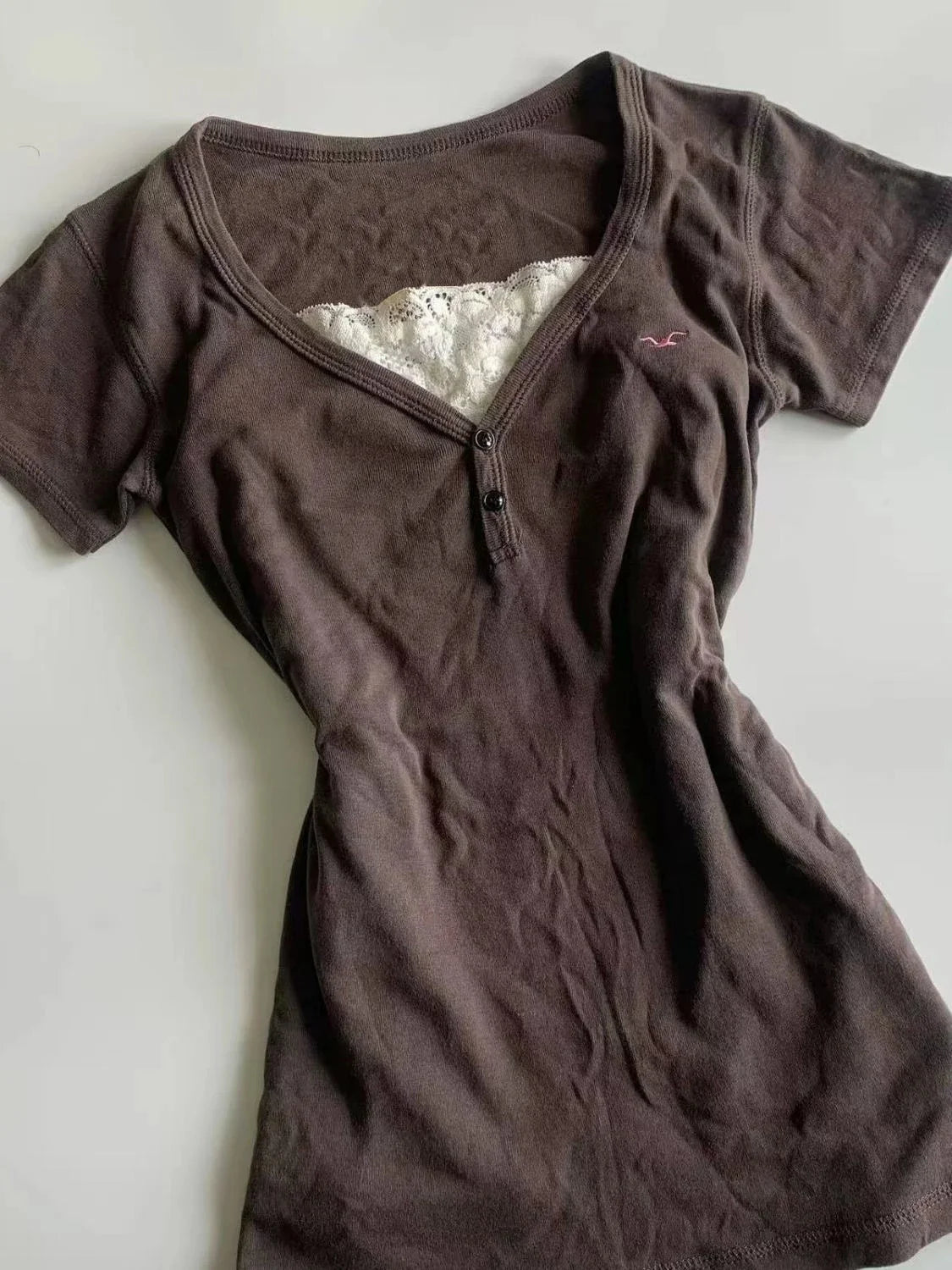 Y2k Crop Top Punk Grafik T-shirts Straße Hot Girl 2000er Jahre Kleidung Süße Slim Tees Harajuku Sommer Damen Top Gothic Shirt emo So ist Leben