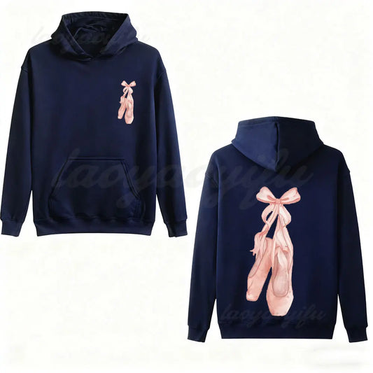 Coquette Ballerina Hoodie mit Wollfutter & modernem Stil