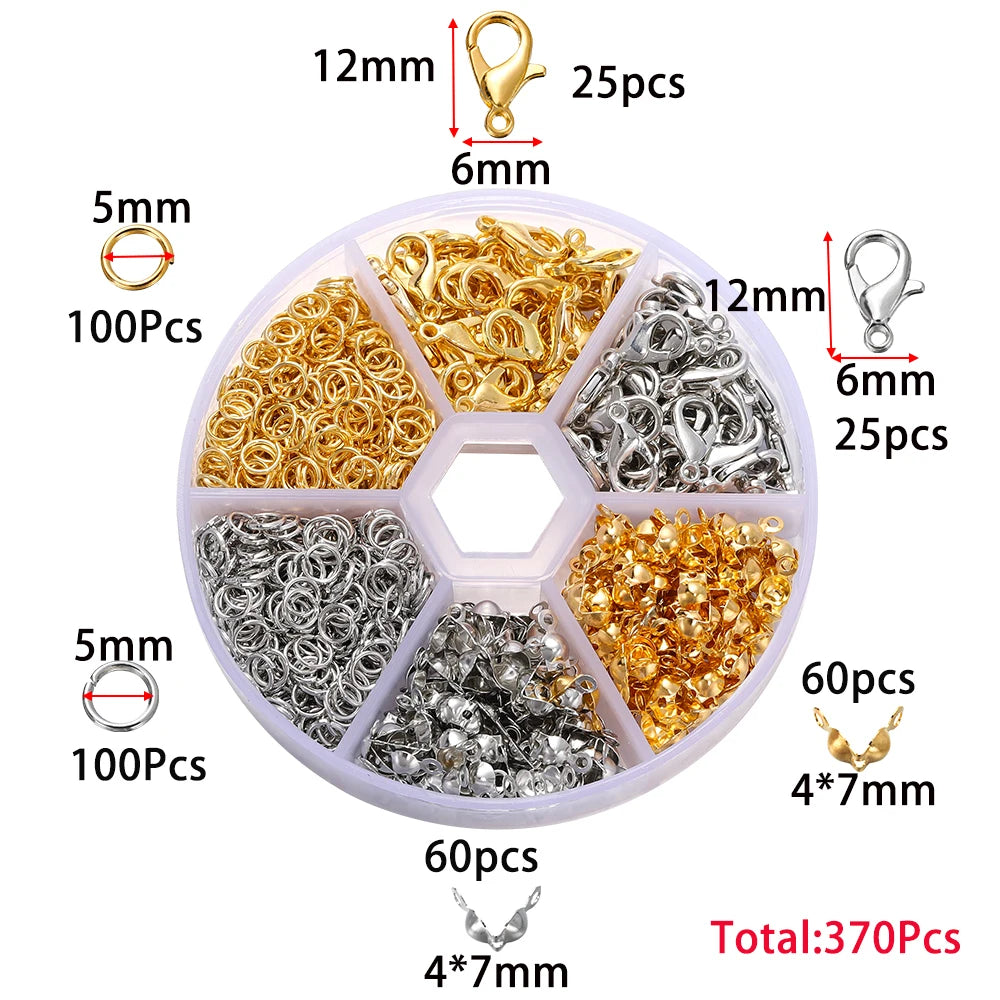 Legierung Zubehör Schmuck Erkenntnisse Set Reparatur Werkzeuge Karabinerverschluss Offene Biegeringe Ohrring Haken für DIY Schmuck Machen Liefert So ist Leben