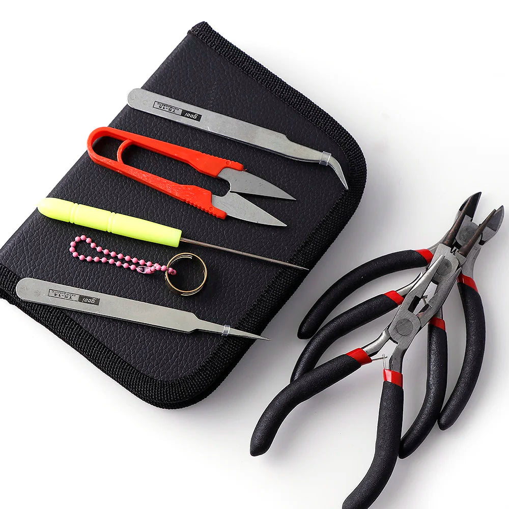 Hohe Qualität DIY Schmuck Machen Werkzeug Kits Zangen Sets Runde Nase Zange Seite Schneiden Zangen Draht Cutter Schere Perlen Pinzette So ist Leben