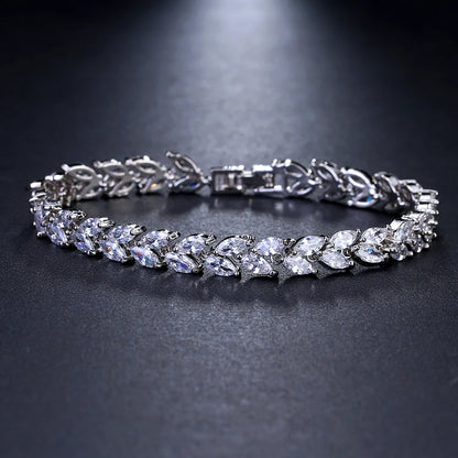 Zwei Größe Neue Design Luxus AAA Zirkon Olivenzweig Ohrringe und Anhänger Schmuck Sets Für Mode Frauen Hochzeit Schmuck Set AS128 So ist Leben