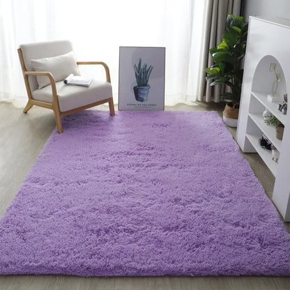 Stil Pelzigen Matte Moderne Schlafzimmer Nacht Teppiche Wohnzimmer Dekoration - So ist Leben