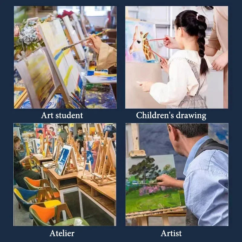 5 Stück weiße leere quadratische Künstler-Leinwand, Holzbrett, Rahmen, Baumwolle, Künstler-Leinwandbretter für Ölgemälde, Acryl, Aquarell So ist Leben