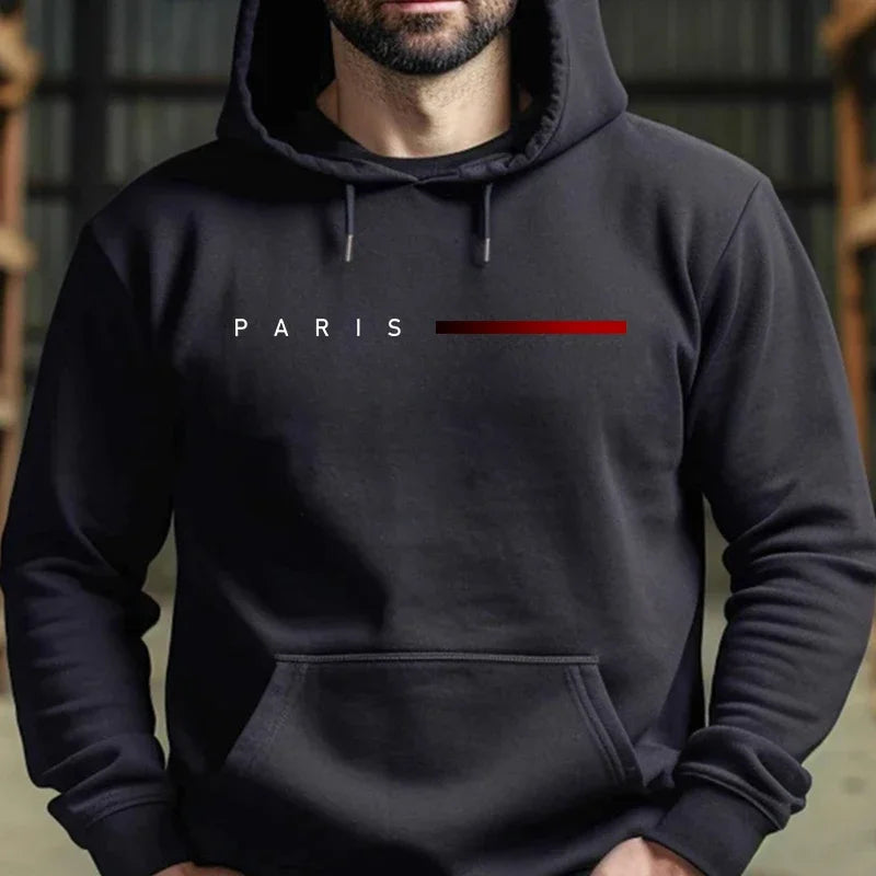 Lässiger, bequemer, langärmeliger Pullover mit modischem Sweatshirt-Hoodie - So ist Leben