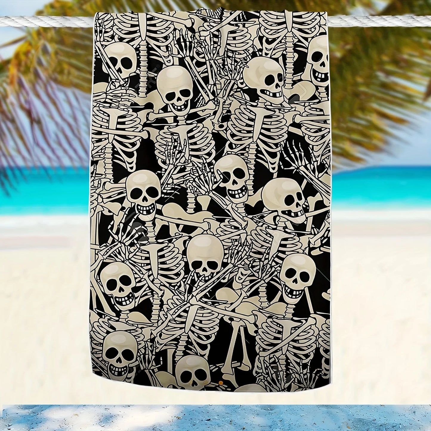 Gothic Strandtuch mit modernem Print für kreative Styles