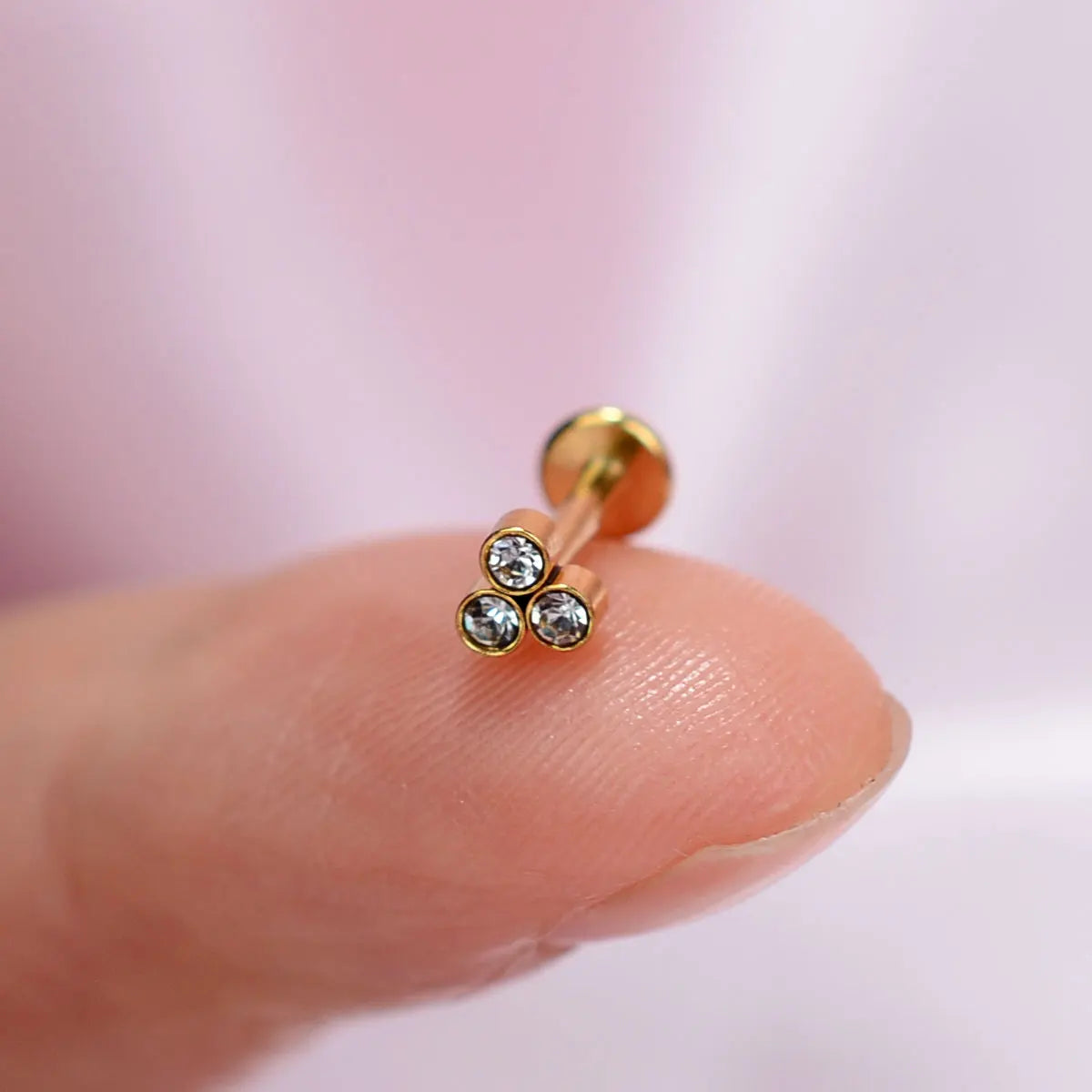 1 STÜCK Neuer Chirurgenstahl Winziger Zirkon Kristall Tragus Helix Piercing Labret Lippenbolzen Nasenring Innengewinde Niedlicher Körperschmuck So ist Leben