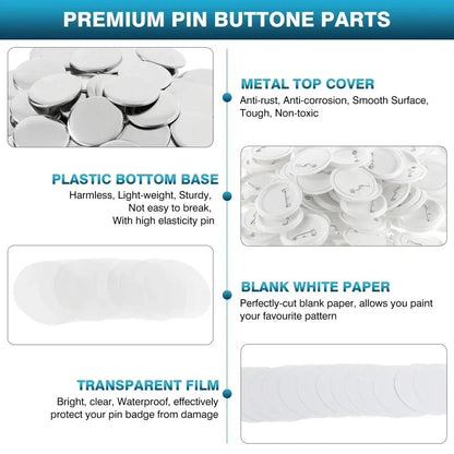 Button Badge Maker Formen DIY Pin Button Maker Pressmaschine Teile Abzeichen Punch Press Formen für Button Maker der Serie DC108 So ist Leben