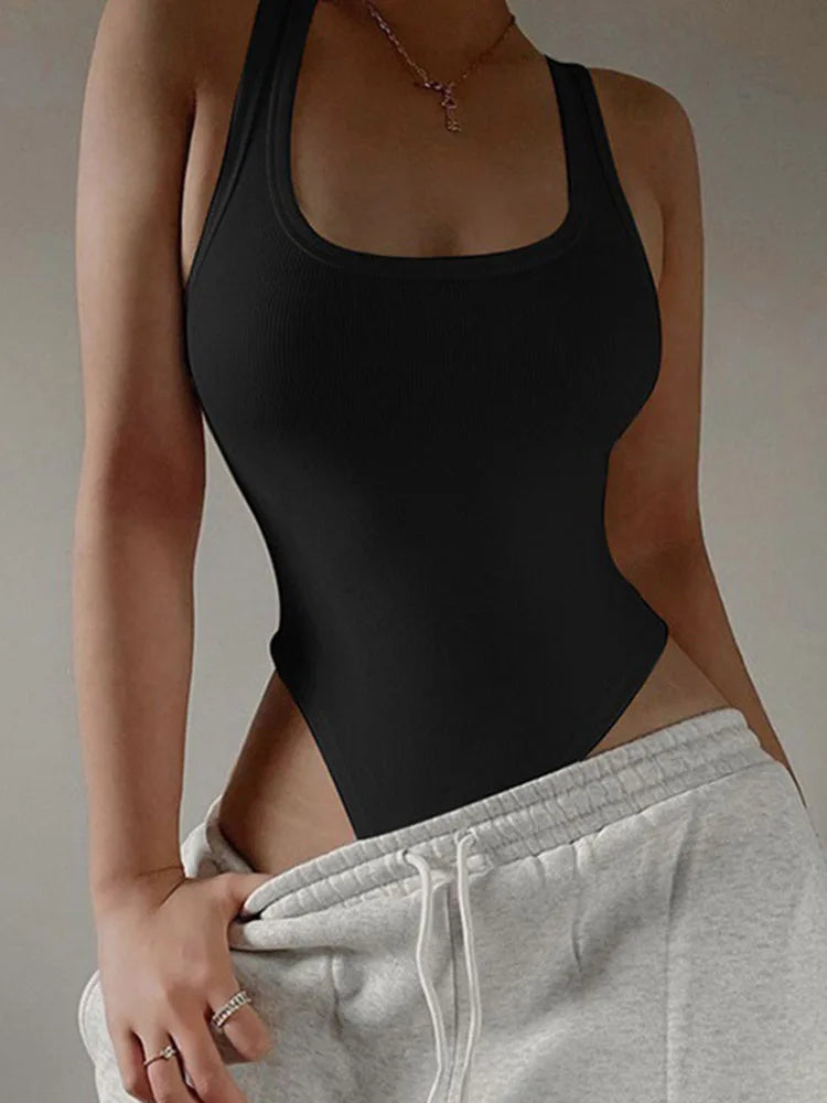 Ärmelloser Strick-Body für den heißen Sommer, sexy, figurbetont, schulterfrei, Neckholder-Tops, lässig, Straßenmieder für Damen, ClubWear So ist Leben