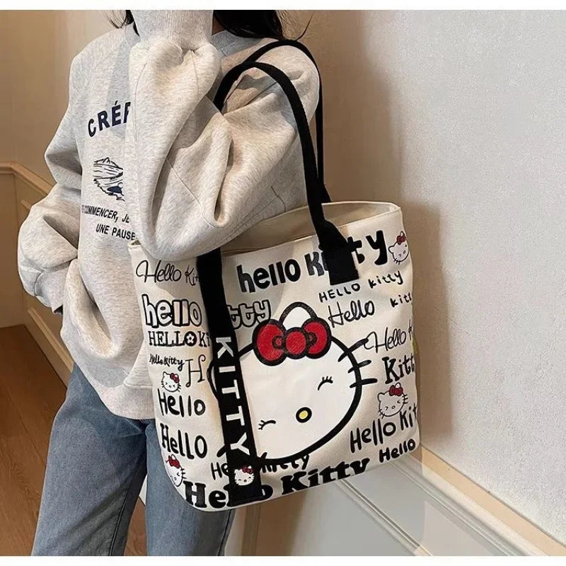 Anime Sanrio Hello Kitty Große Kapazität Umhängetasche Cartoon Kt Katze Handtasche Rucksack Schultasche Urlaub Weihnachten Halloween Geschenke So ist Leben