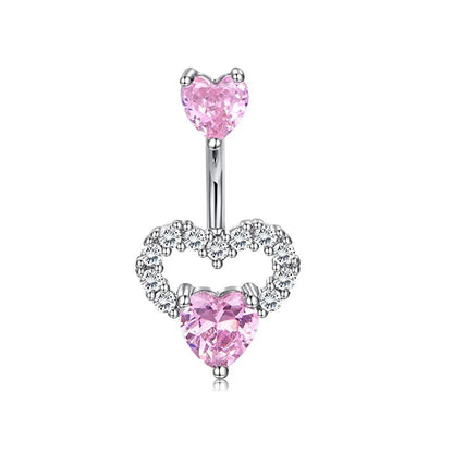 Herzförmiger Nabelring Ornament Wassertropfen 14G Bauchnabelpiercing Langhantel Anhänger Bauch Nombril Piercing Damenschmuck So ist Leben
