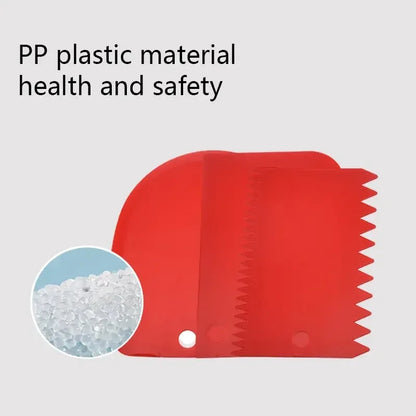 3 teile/satz Backen teig schneiden schaber Backen creme schaber Verdickt kuchen creme kunststoff schaber Backen werkzeug