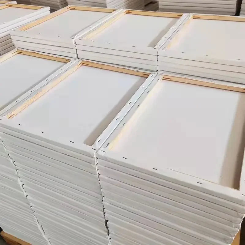 5 Stück weiße leere quadratische Künstler-Leinwand, Holzbrett, Rahmen, Baumwolle, Künstler-Leinwandbretter für Ölgemälde, Acryl, Aquarell So ist Leben