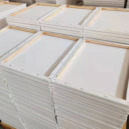 5 Stück weiße leere quadratische Künstler-Leinwand, Holzbrett, Rahmen, Baumwolle, Künstler-Leinwandbretter für Ölgemälde, Acryl, Aquarell So ist Leben