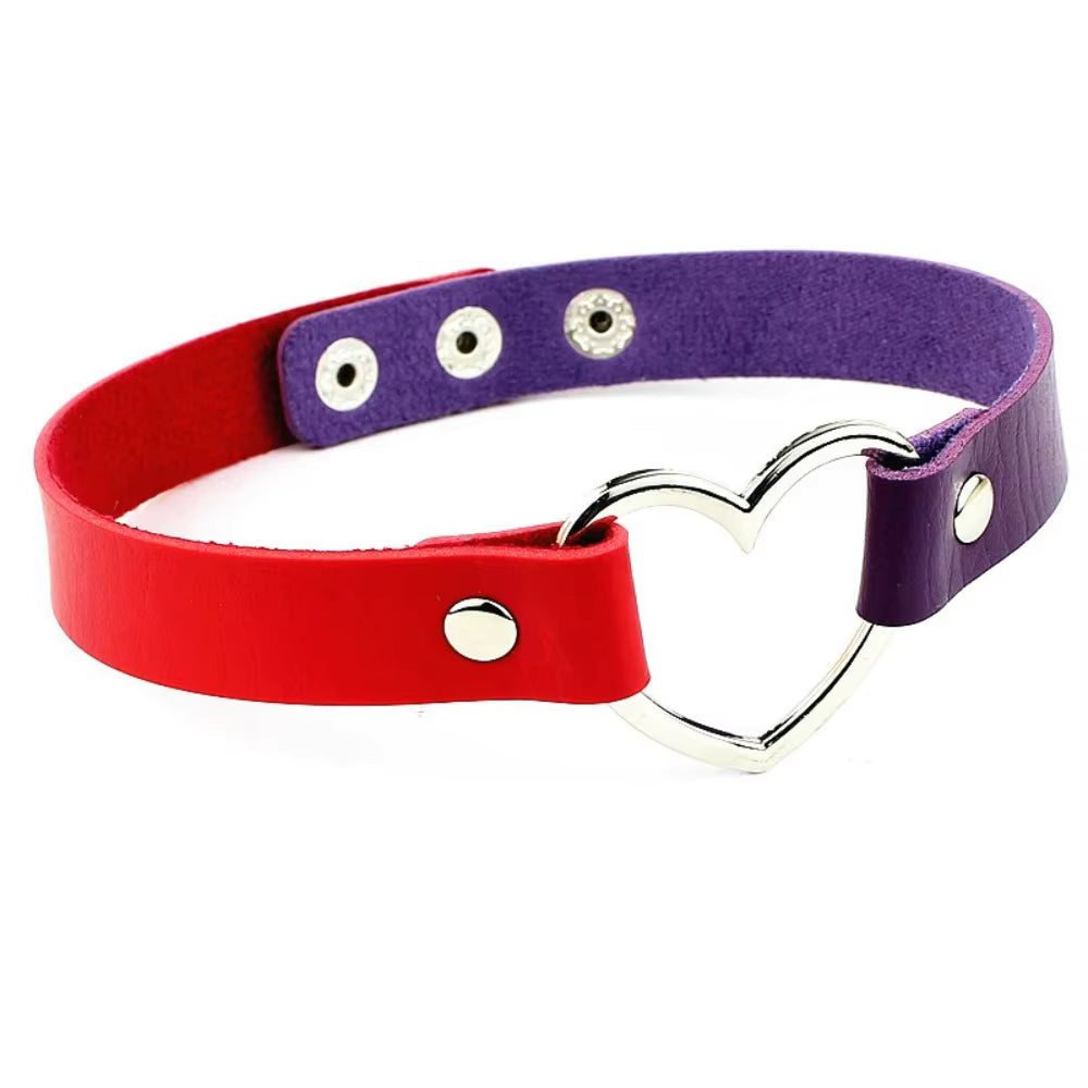 Punk Choker mit Herzdetail für kreative Persönlichkeiten So ist Leben