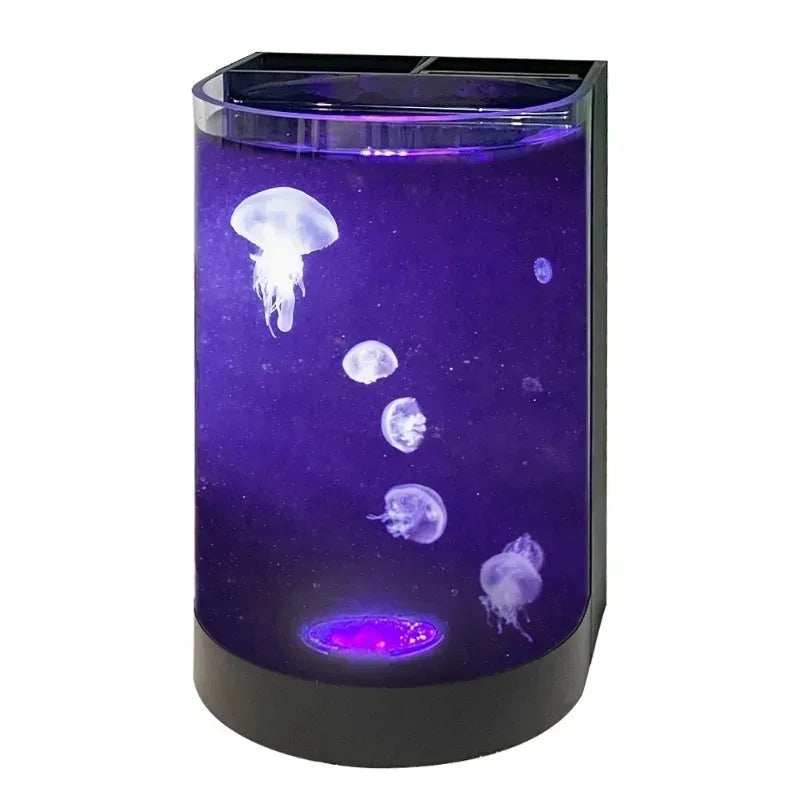 2,8 l Desktop kleine Art Acryl Mini Quallen Aquarium kleines Aquarium So ist Leben
