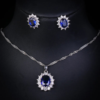 Zwei Größe Neue Design Luxus AAA Zirkon Olivenzweig Ohrringe und Anhänger Schmuck Sets Für Mode Frauen Hochzeit Schmuck Set AS128 So ist Leben