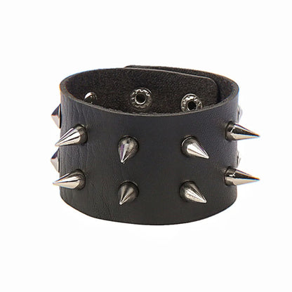 Punk Niet Stern PU Leder Armband Für Frauen Männer Hip Hop Gothic Dark Girl Rock Schmuck Anhänger Liebe Kette Hip Hop Zubehör So ist Leben